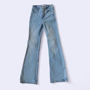 Loft blue denim straight leg